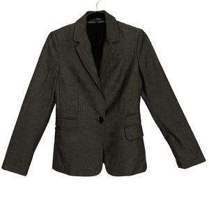 Express Blazer Grey Single Button Suit Jacket 6
